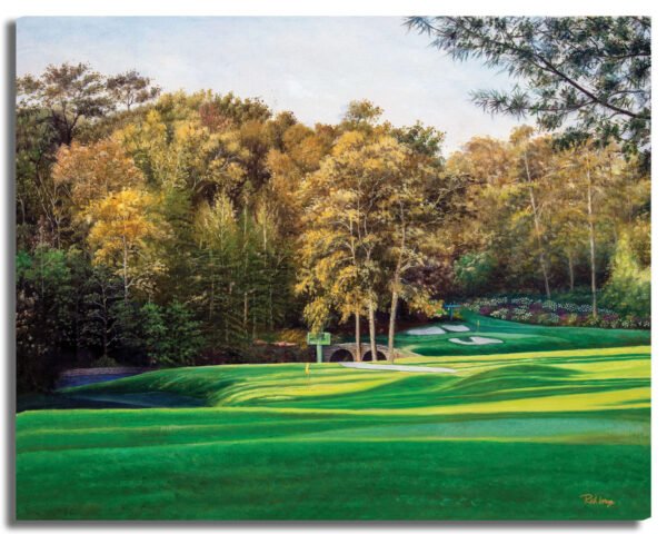 Augusta National Golf Club Clubhouse Club House Amen Corner wall art canvas prints wall decor the Masters of Augusta art on wall Clubhouse Club House Golden Bell Hole 12 5ANGC4 7