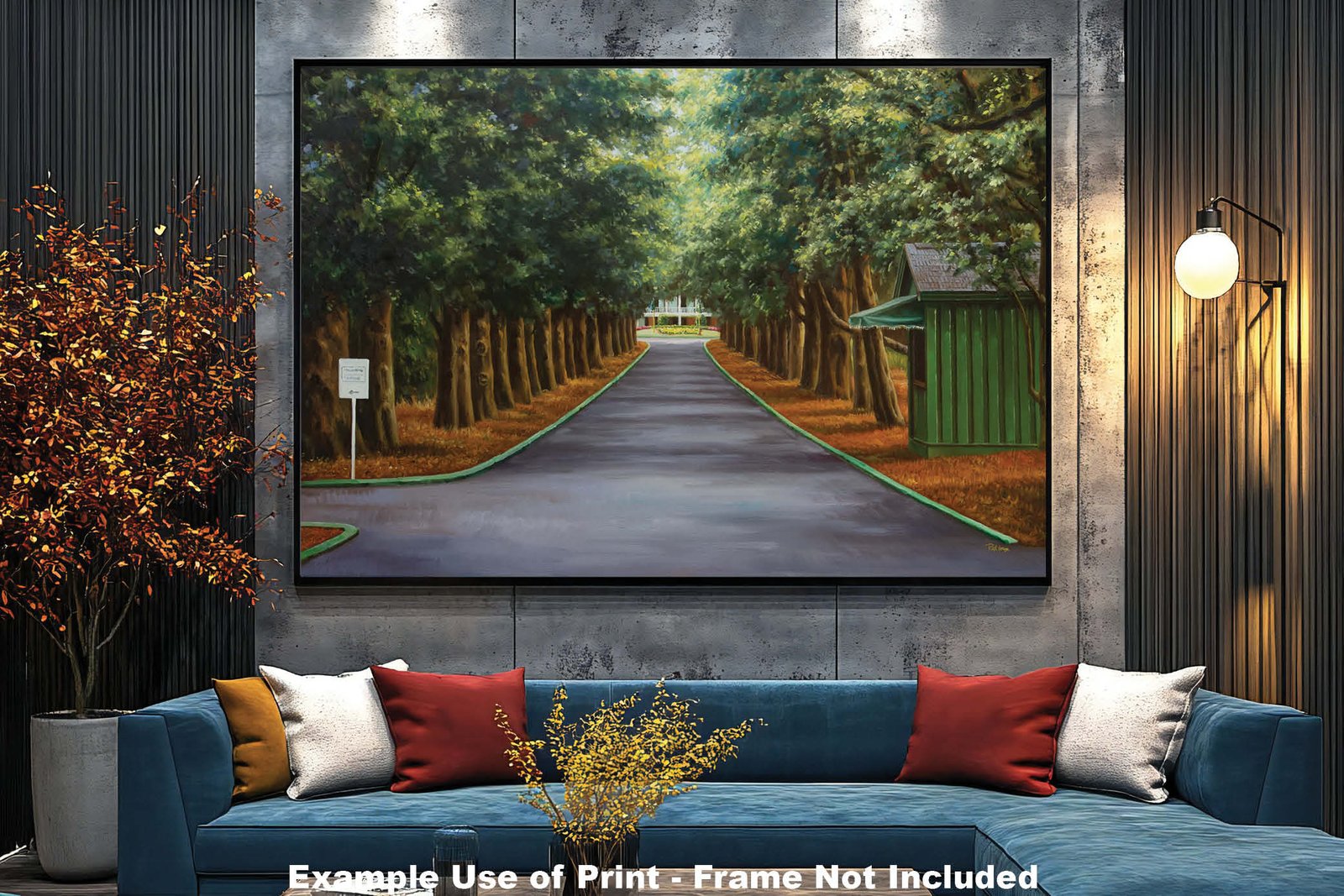 Augusta National Golf Club Course Masters pic Magnolia Lane poster PGA painting print artwork ANGCMgnLnRiOil1 RichimageArt.com 11