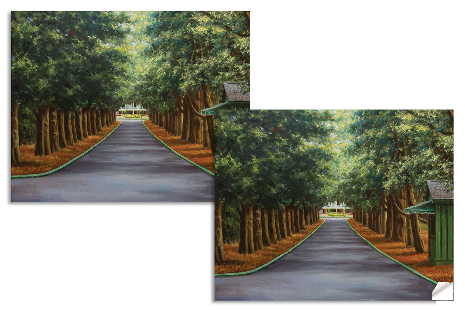 Augusta National Golf Club Course Masters pic Magnolia Lane poster PGA painting print artwork ANGCMgnLnRiOil1 RichimageArt.com 14