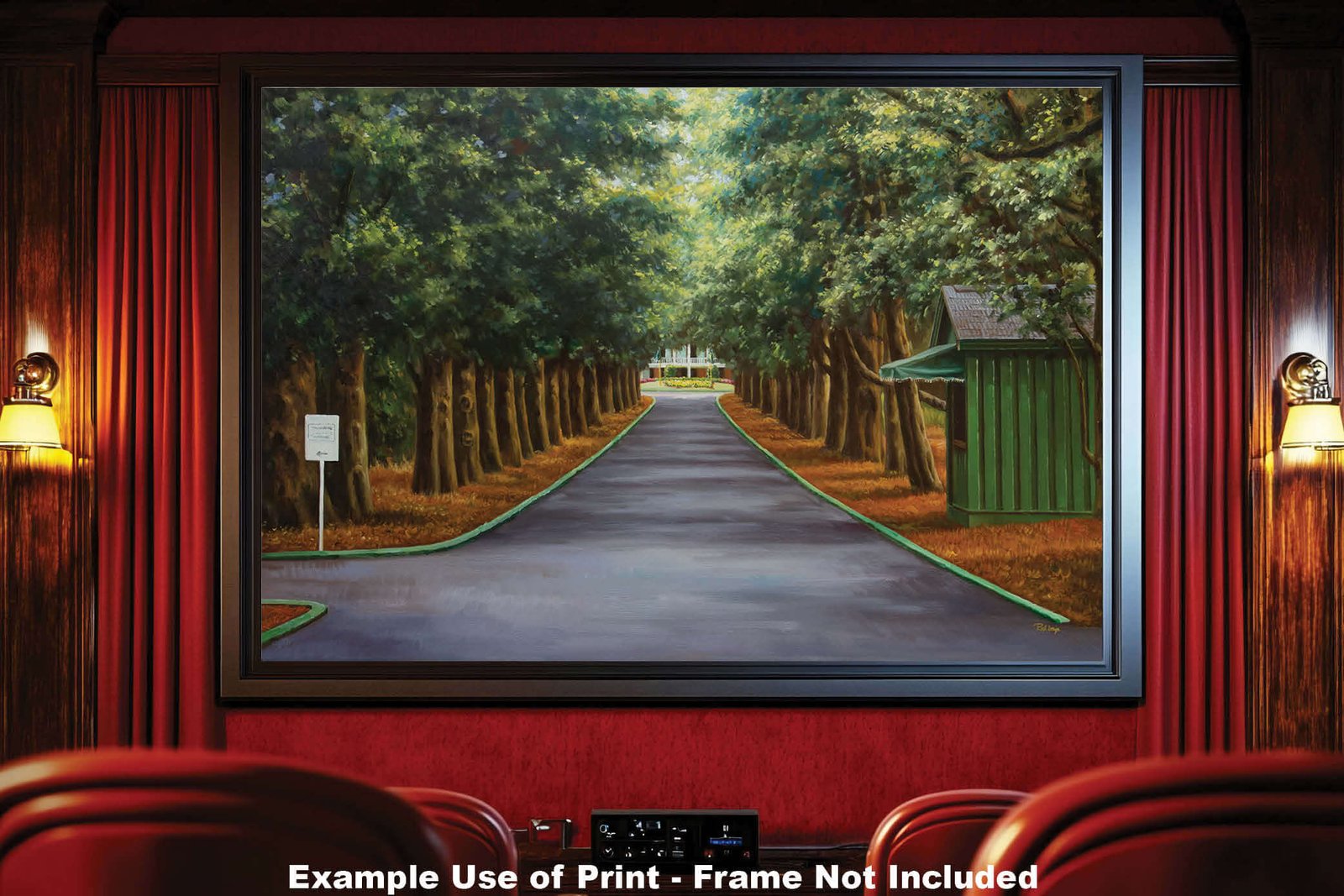 Augusta National Golf Club Course Masters pic Magnolia Lane poster PGA painting print artwork ANGCMgnLnRiOil1 RichimageArt.com 19