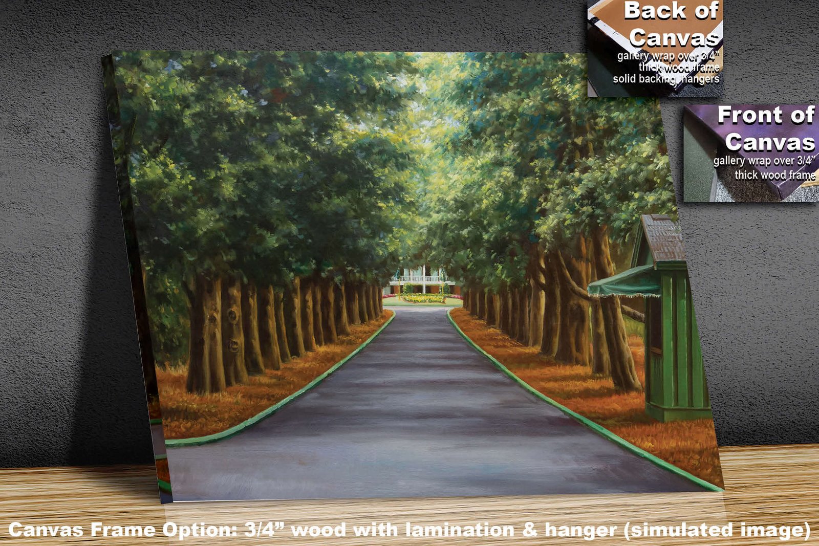 Augusta National Golf Club Course Masters pic Magnolia Lane poster PGA painting print artwork ANGCMgnLnRiOil1 RichimageArt.com 2