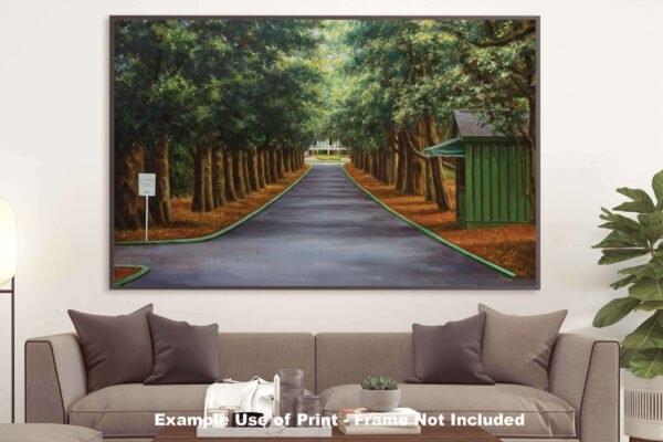 Augusta National Golf Club Course Masters pic Magnolia Lane poster PGA painting print artwork ANGCMgnLnRiOil1 RichimageArt.com 21