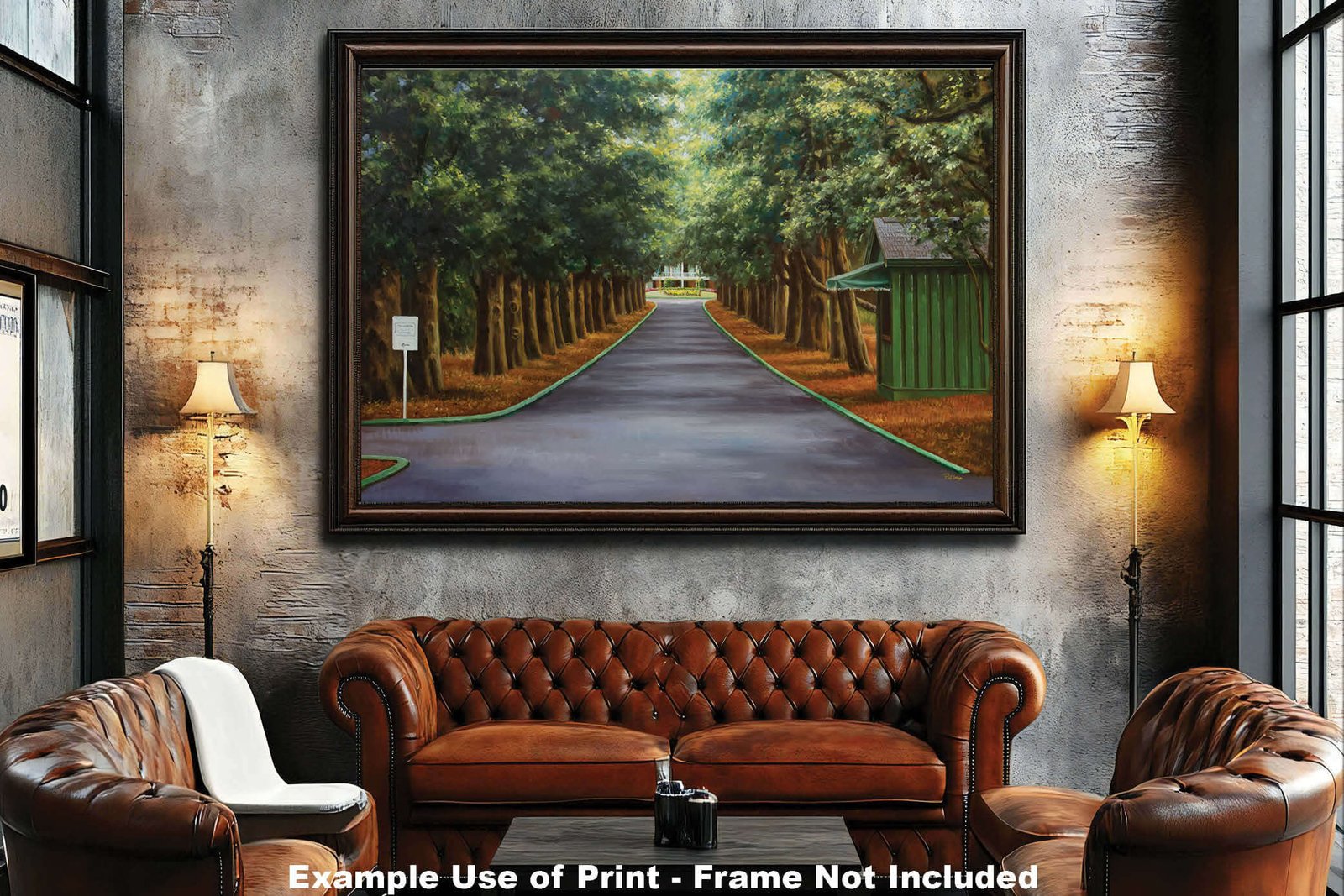 Augusta National Golf Club Course Masters pic Magnolia Lane poster PGA painting print artwork ANGCMgnLnRiOil1 RichimageArt.com 5