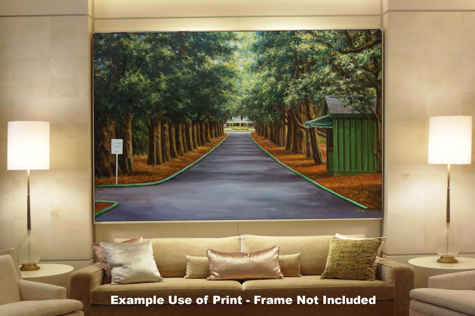 Augusta National Golf Club Course Masters pic Magnolia Lane poster PGA painting print artwork ANGCMgnLnRiOil1 RichimageArt.com 8