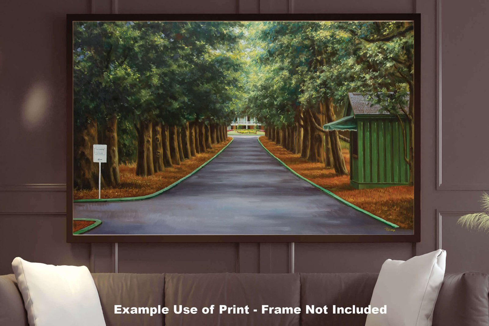 Augusta National Golf Club Course Masters pic Magnolia Lane poster PGA painting print artwork ANGCMgnLnRiOil1 RichimageArt.com 9