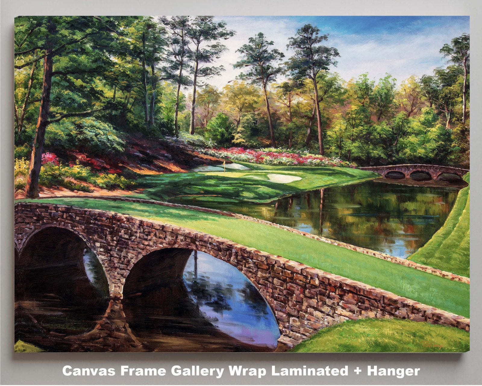 Augusta National Golf Club Golf Pan4 Amen Corner poster artwork panorama Azalea Hole 13 painting print Golf Pan4 Golden Bell Hole 12 4ANGC1pan5x4s 9