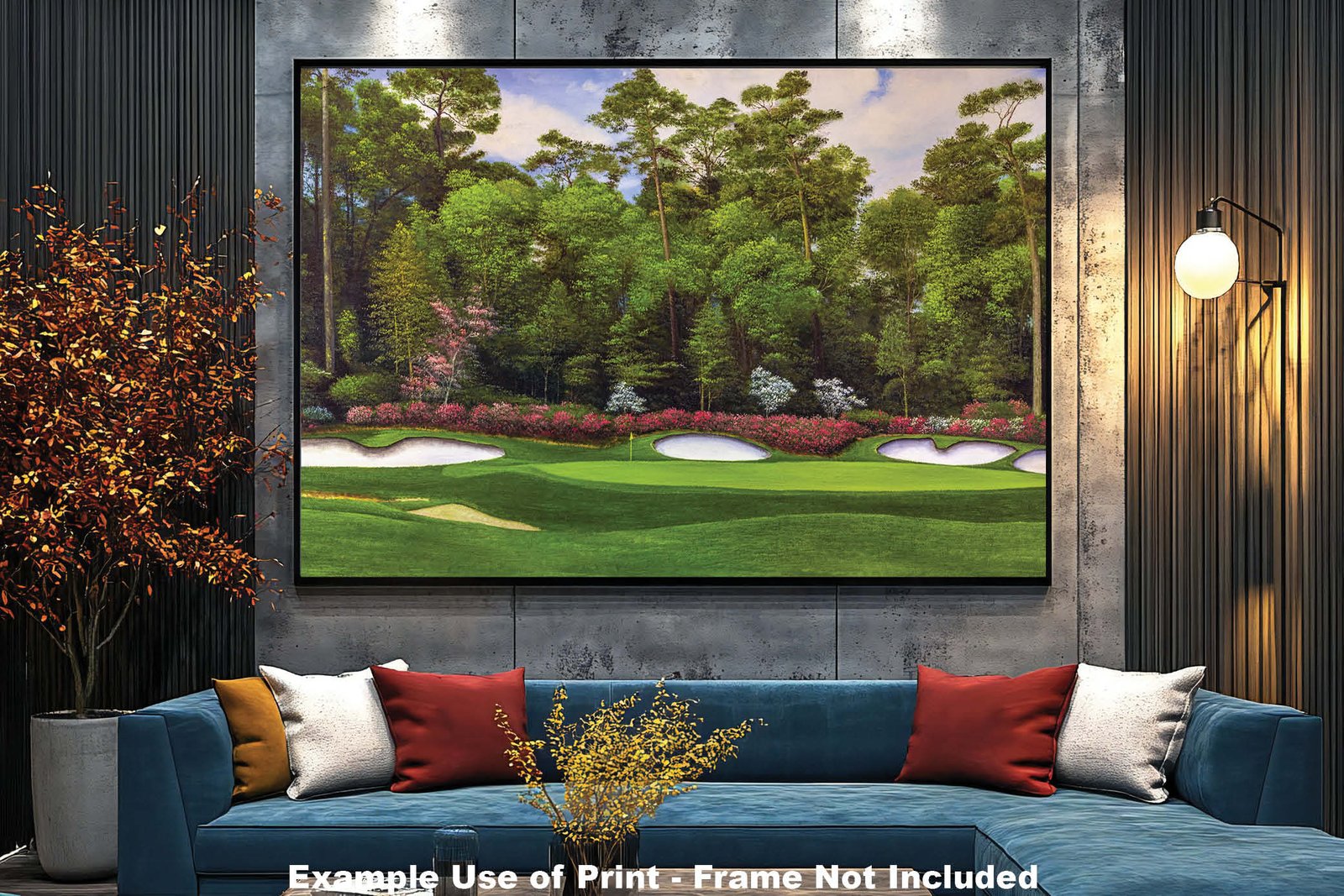 Augusta National Golf Club Hole 13 painting print PGA pic Azalea Masters poster artwork ANGC13RiOil02 RichimageArt.com 11