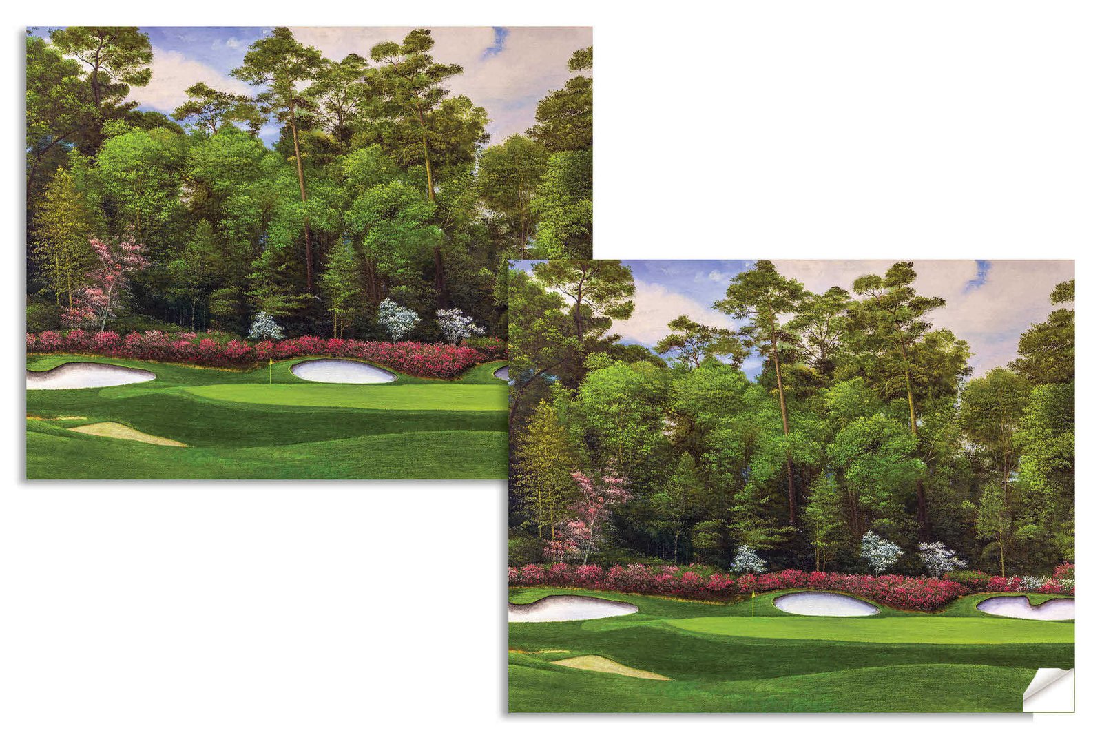 Augusta National Golf Club Hole 13 painting print PGA pic Azalea Masters poster artwork ANGC13RiOil02 RichimageArt.com 14
