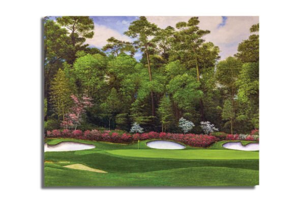 Augusta National Golf Club Hole 13 painting print PGA pic Azalea Masters poster artwork ANGC13RiOil02 RichimageArt.com 16
