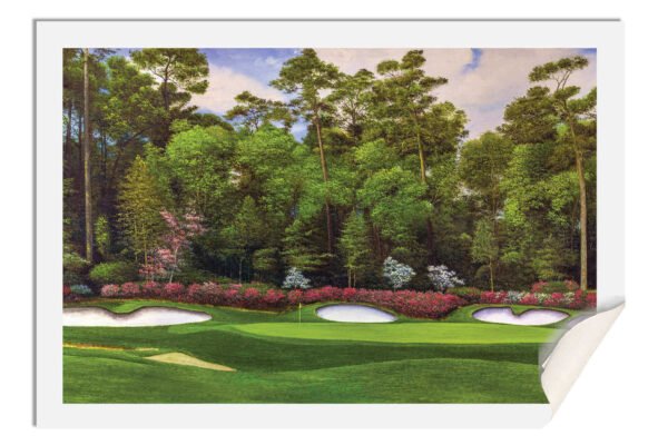 Augusta National Golf Club Hole 13 painting print PGA pic Azalea Masters poster artwork ANGC13RiOil02 RichimageArt.com 17