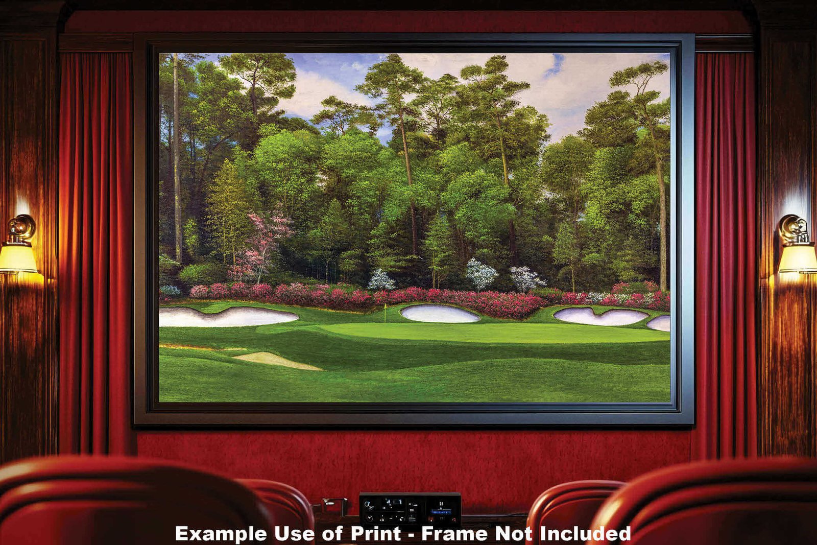 Augusta National Golf Club Hole 13 painting print PGA pic Azalea Masters poster artwork ANGC13RiOil02 RichimageArt.com 19