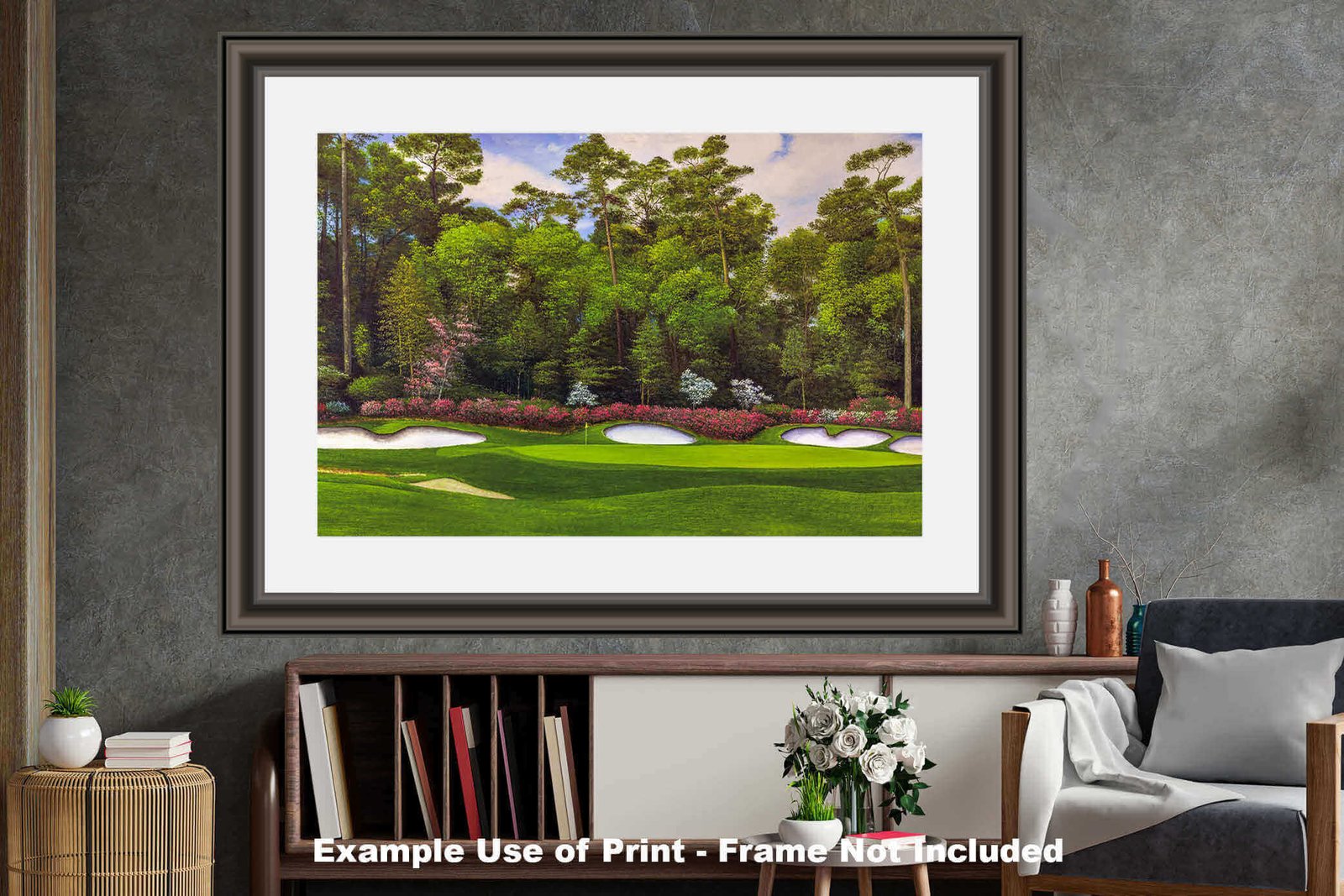 Augusta National Golf Club Hole 13 painting print PGA pic Azalea Masters poster artwork ANGC13RiOil02 RichimageArt.com 27