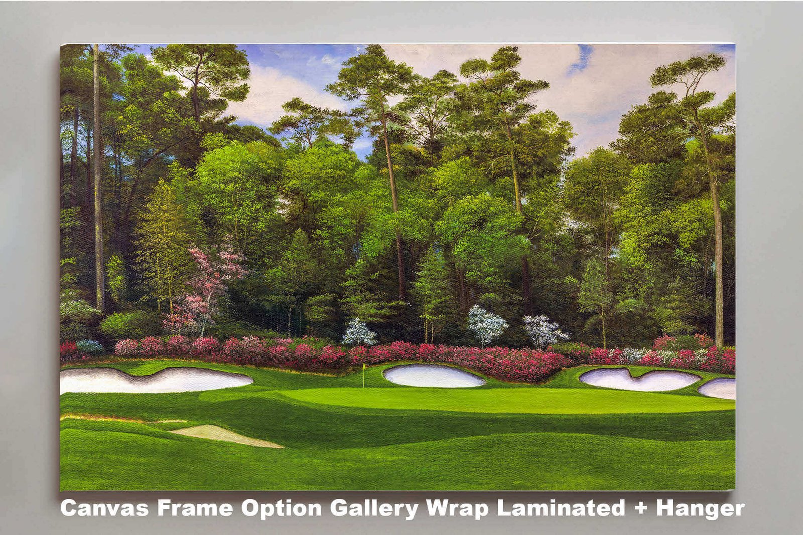 Augusta National Golf Club Hole 13 painting print PGA pic Azalea Masters poster artwork ANGC13RiOil02 RichimageArt.com 3