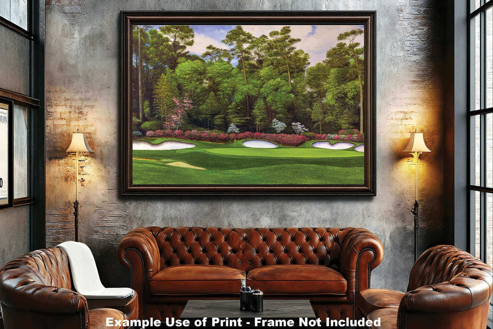 Augusta National Golf Club Hole 13 painting print PGA pic Azalea Masters poster artwork ANGC13RiOil02 RichimageArt.com 5