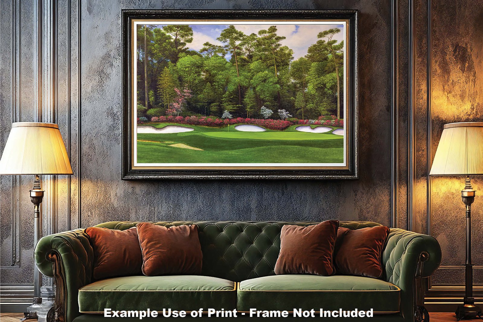 Augusta National Golf Club Hole 13 painting print PGA pic Azalea Masters poster artwork ANGC13RiOil02 RichimageArt.com 6