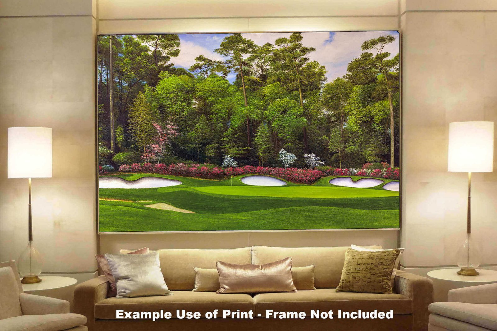 Augusta National Golf Club Hole 13 painting print PGA pic Azalea Masters poster artwork ANGC13RiOil02 RichimageArt.com 8