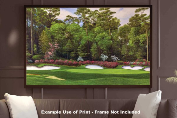 Augusta National Golf Club Hole 13 painting print PGA pic Azalea Masters poster artwork ANGC13RiOil02 RichimageArt.com 9