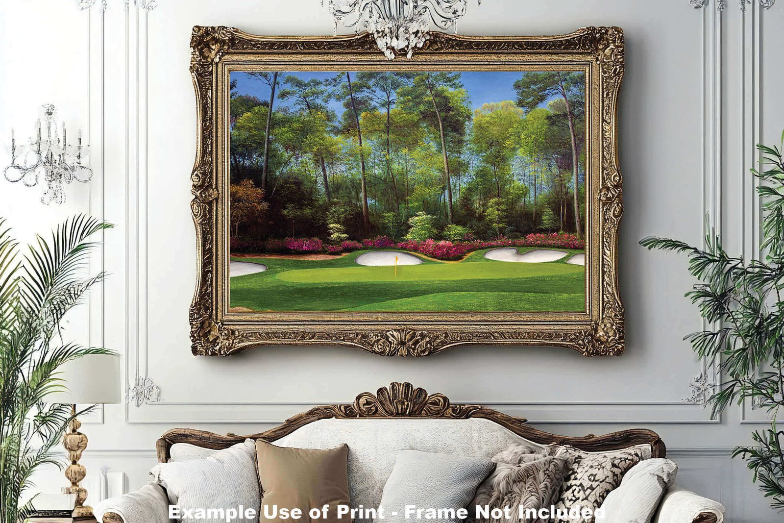 Augusta National Golf Club Masters poster pic Hole 13 painting print PGA Azalea artwork Masters ANGC13RiOil04 RichimageArt.com 12