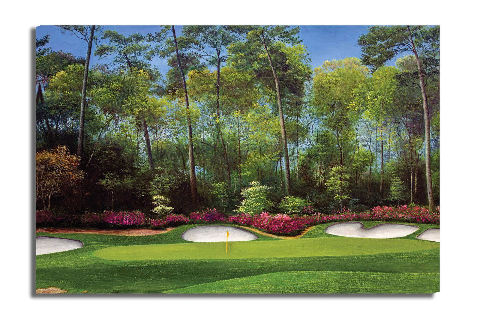 Augusta National Golf Club Masters poster pic Hole 13 painting print PGA Azalea artwork Masters ANGC13RiOil04 RichimageArt.com 15
