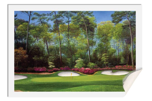 Augusta National Golf Club Masters poster pic Hole 13 painting print PGA Azalea artwork Masters ANGC13RiOil04 RichimageArt.com 17