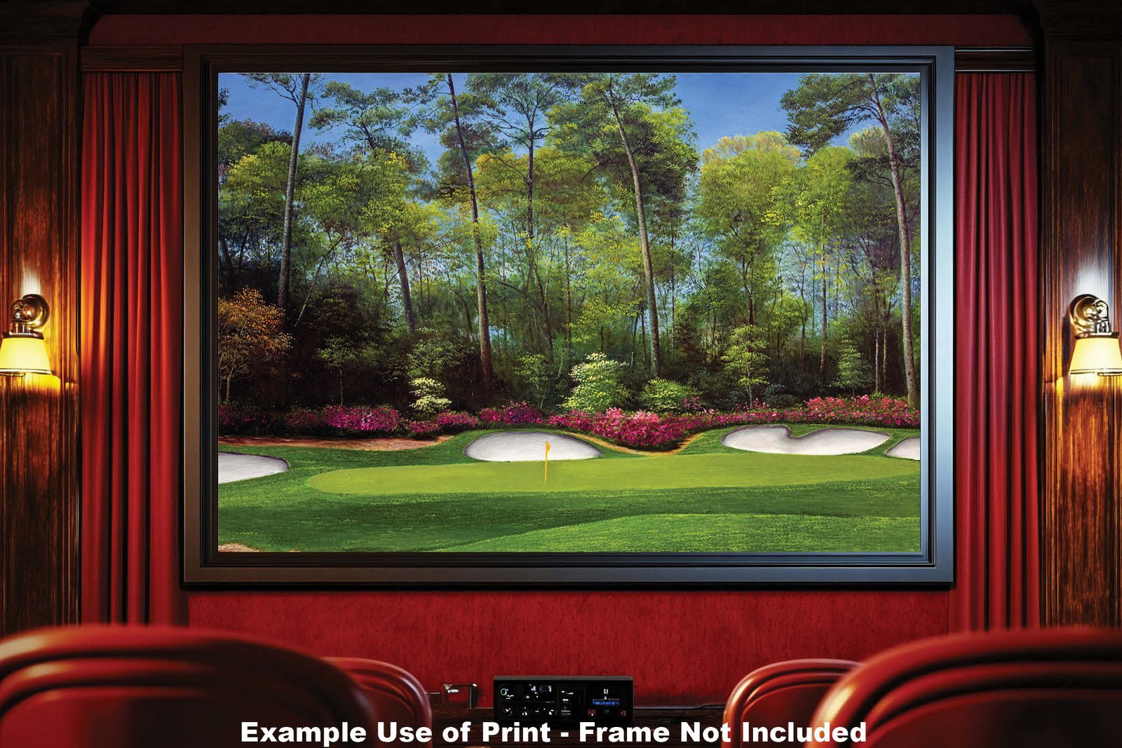 Augusta National Golf Club Masters poster pic Hole 13 painting print PGA Azalea artwork Masters ANGC13RiOil04 RichimageArt.com 19