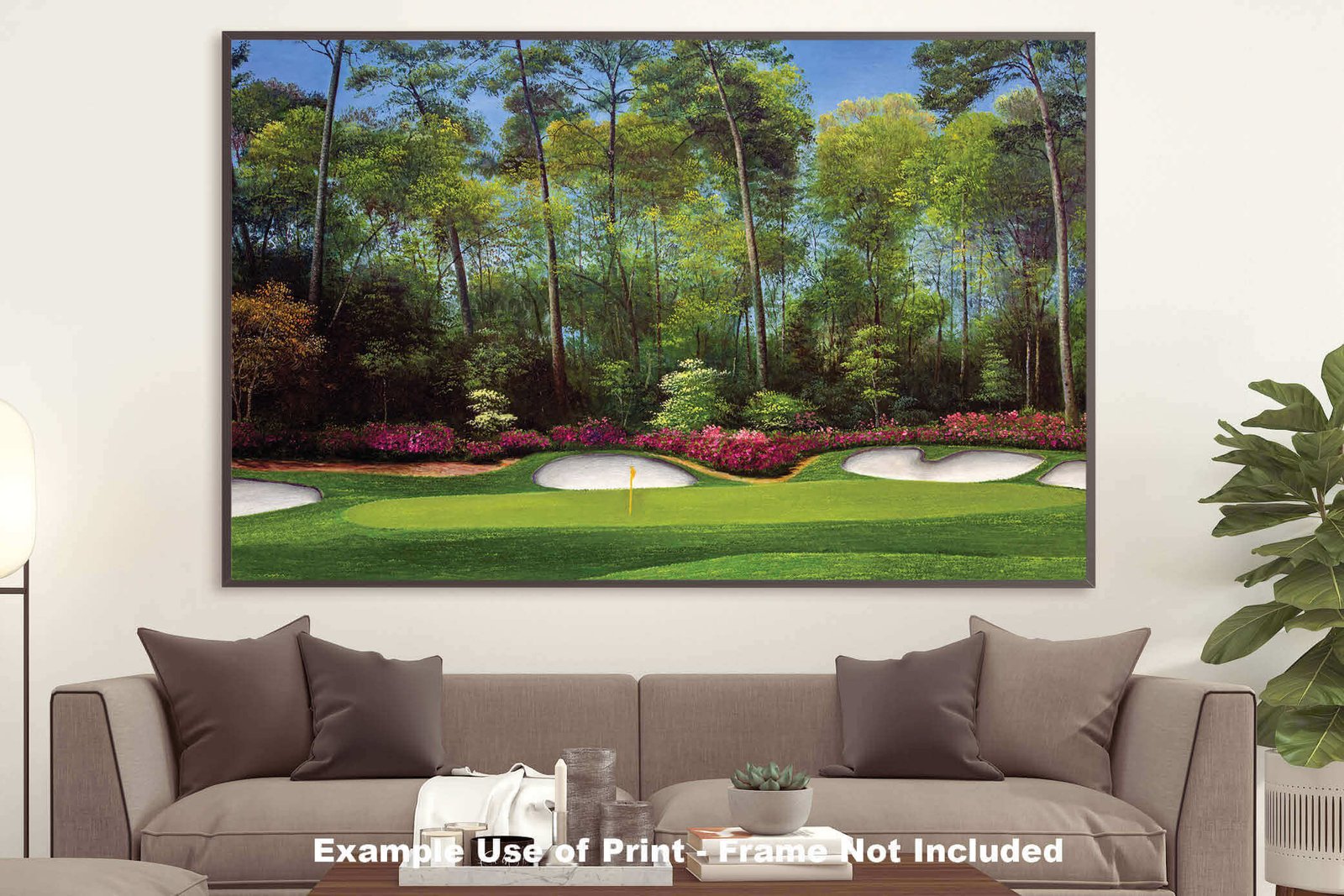 Augusta National Golf Club Masters poster pic Hole 13 painting print PGA Azalea artwork Masters ANGC13RiOil04 RichimageArt.com 21