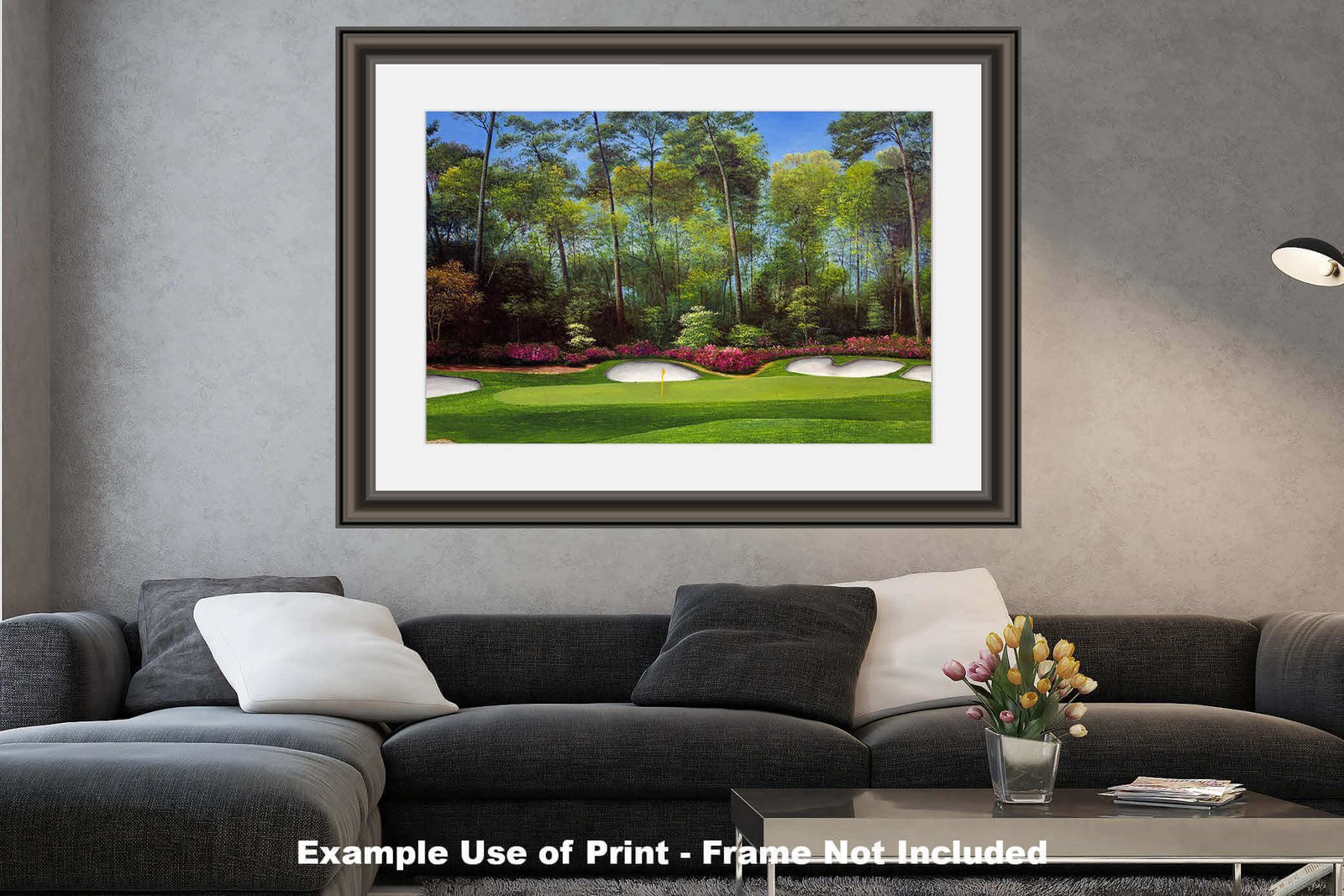 Augusta National Golf Club Masters poster pic Hole 13 painting print PGA Azalea artwork Masters ANGC13RiOil04 RichimageArt.com 26