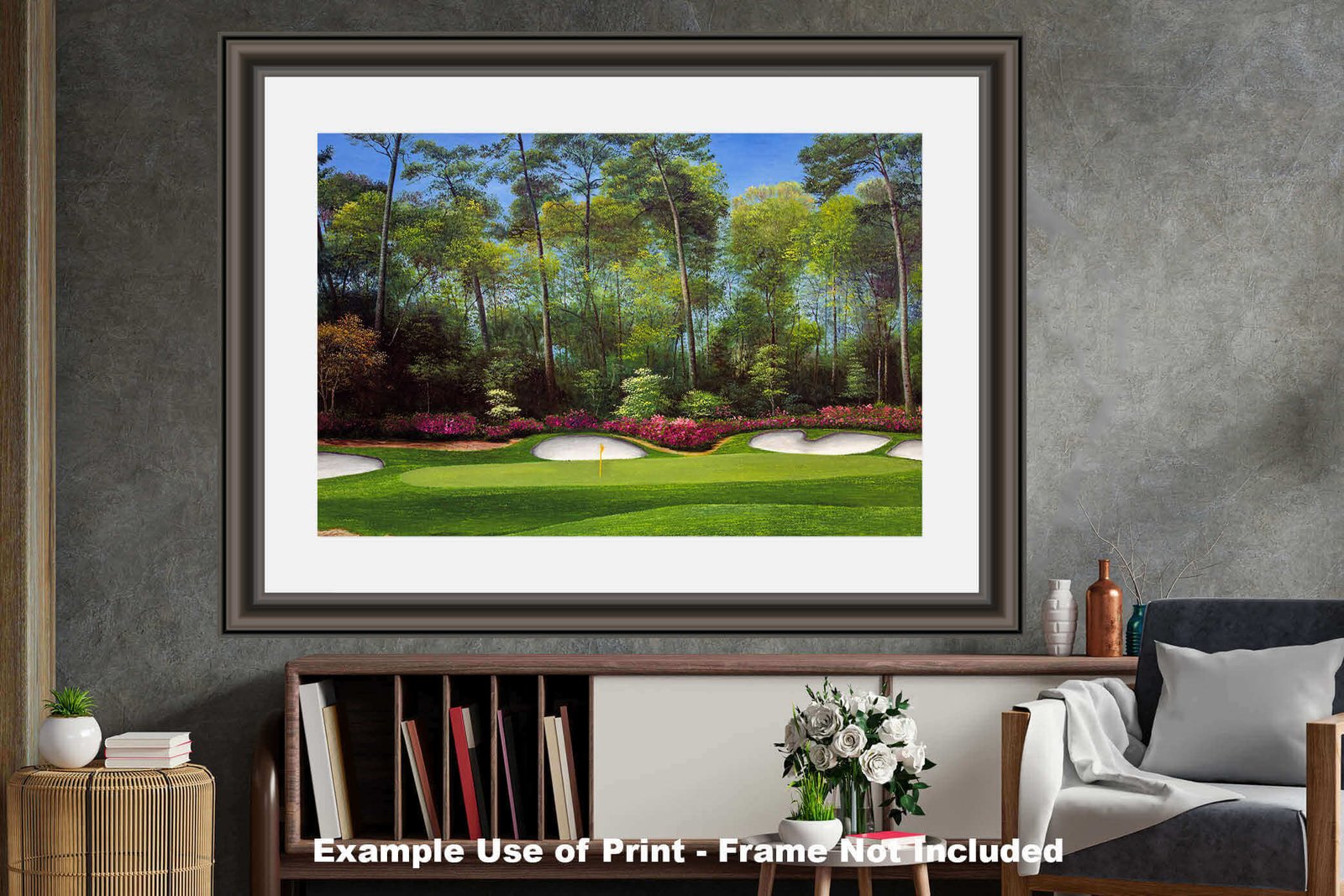 Augusta National Golf Club Masters poster pic Hole 13 painting print PGA Azalea artwork Masters ANGC13RiOil04 RichimageArt.com 27