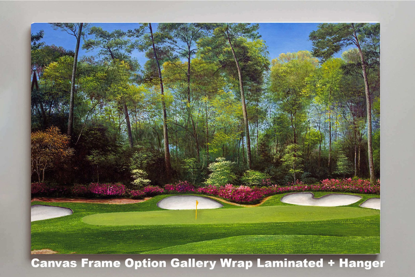 Augusta National Golf Club Masters poster pic Hole 13 painting print PGA Azalea artwork Masters ANGC13RiOil04 RichimageArt.com 3