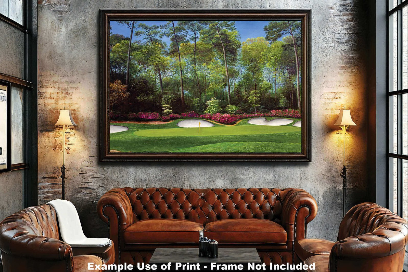 Augusta National Golf Club Masters poster pic Hole 13 painting print PGA Azalea artwork Masters ANGC13RiOil04 RichimageArt.com 5