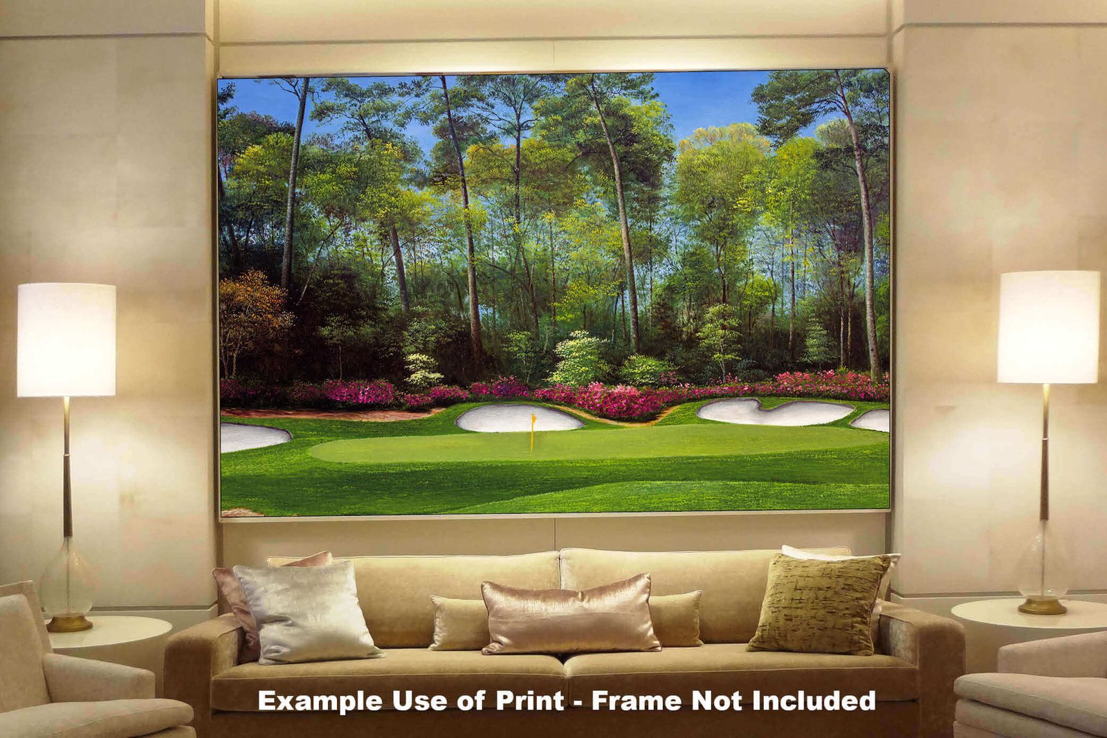 Augusta National Golf Club Masters poster pic Hole 13 painting print PGA Azalea artwork Masters ANGC13RiOil04 RichimageArt.com 8