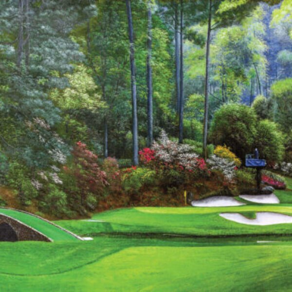 Augusta National Golf Club Masters wall art art on wall Hole 12 painting print PGA Golden Bell canvas prints Masters ANGC12RiOil04 1