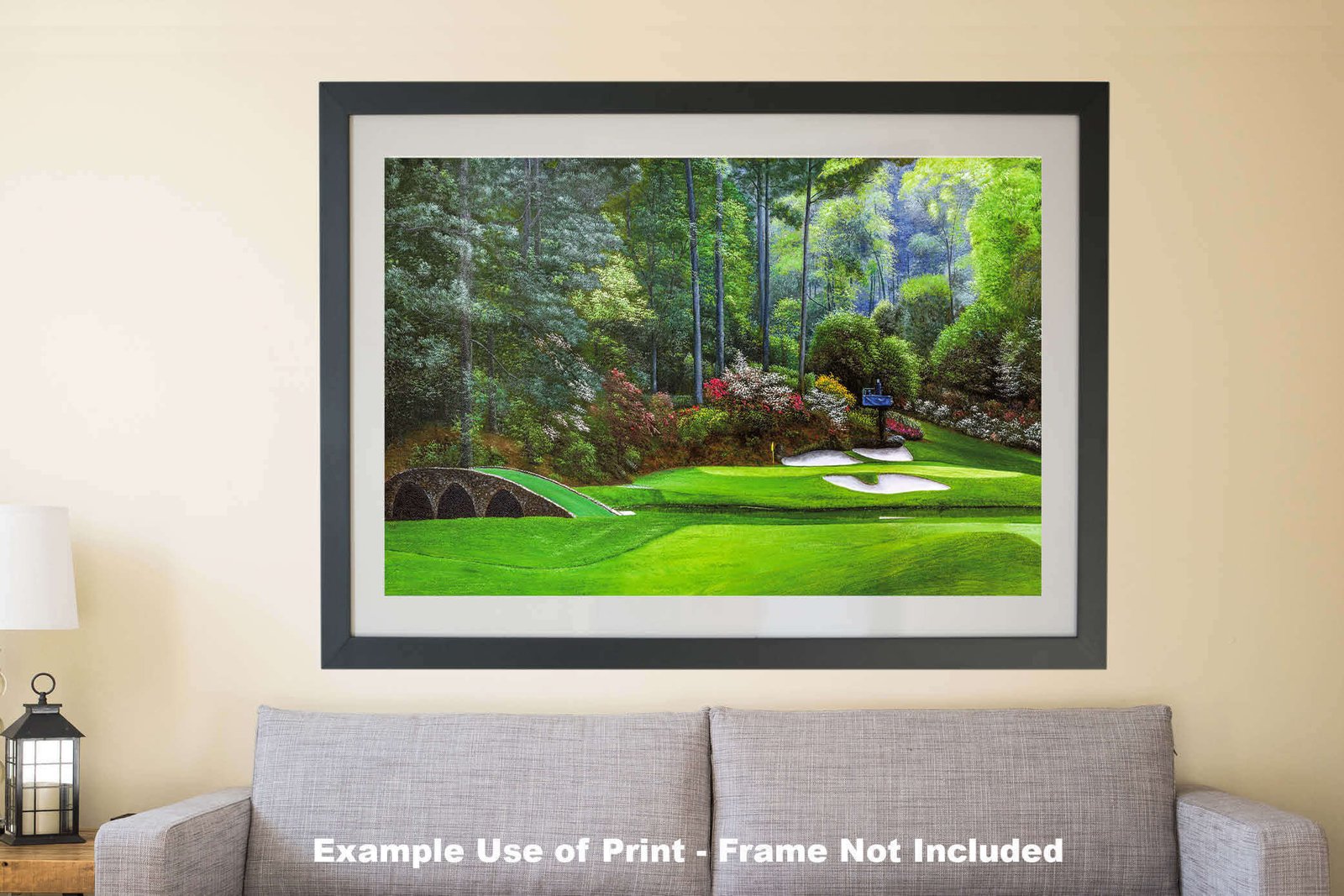 Augusta National Golf Club Masters wall art art on wall Hole 12 painting print PGA Golden Bell canvas prints Masters ANGC12RiOil04 10