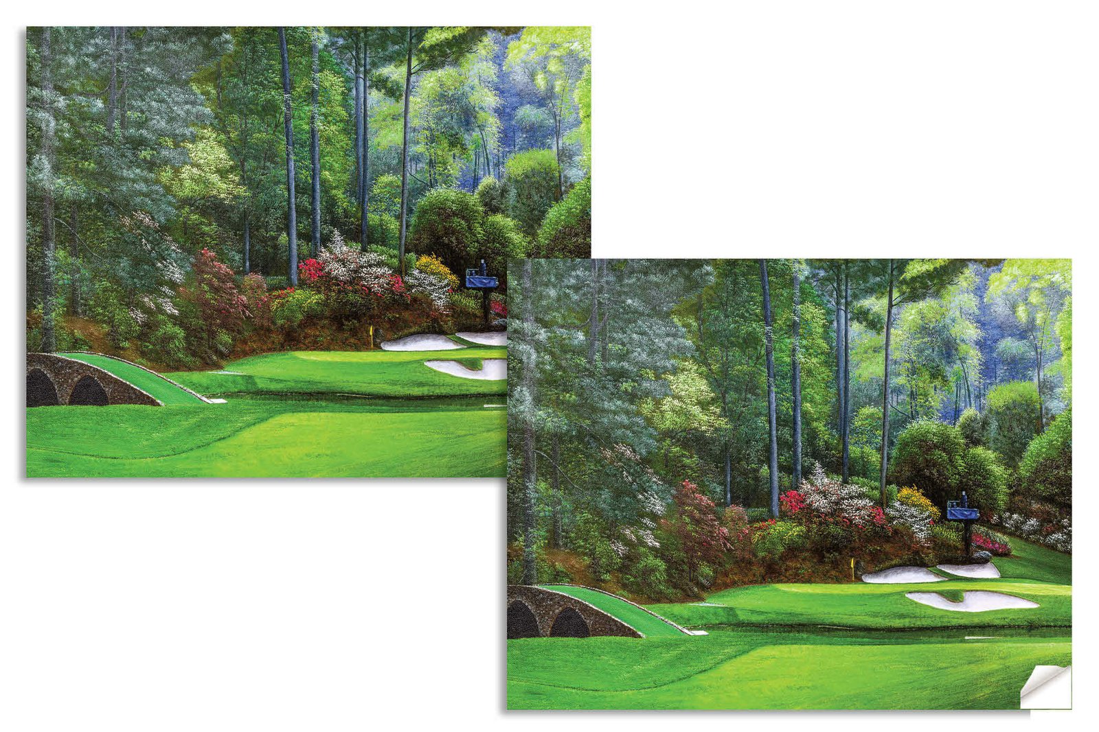 Augusta National Golf Club Masters wall art art on wall Hole 12 painting print PGA Golden Bell canvas prints Masters ANGC12RiOil04 14