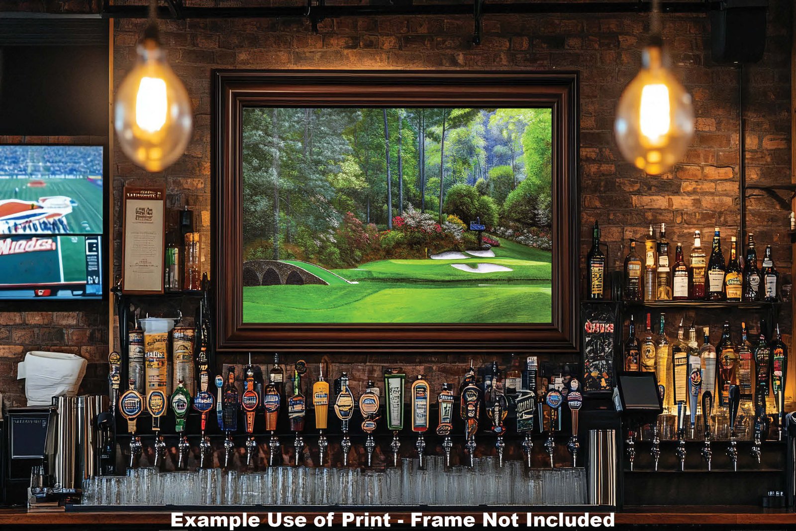 Augusta National Golf Club Masters wall art art on wall Hole 12 painting print PGA Golden Bell canvas prints Masters ANGC12RiOil04 20