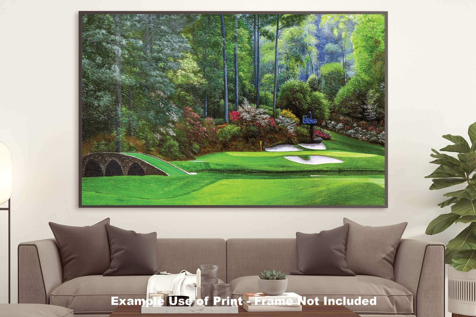 Augusta National Golf Club Masters wall art art on wall Hole 12 painting print PGA Golden Bell canvas prints Masters ANGC12RiOil04 21