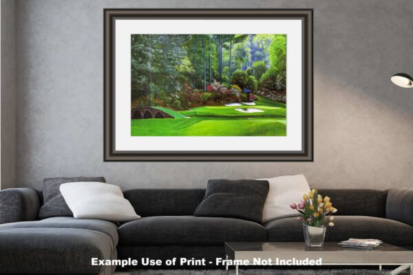 Augusta National Golf Club Masters wall art art on wall Hole 12 painting print PGA Golden Bell canvas prints Masters ANGC12RiOil04 26
