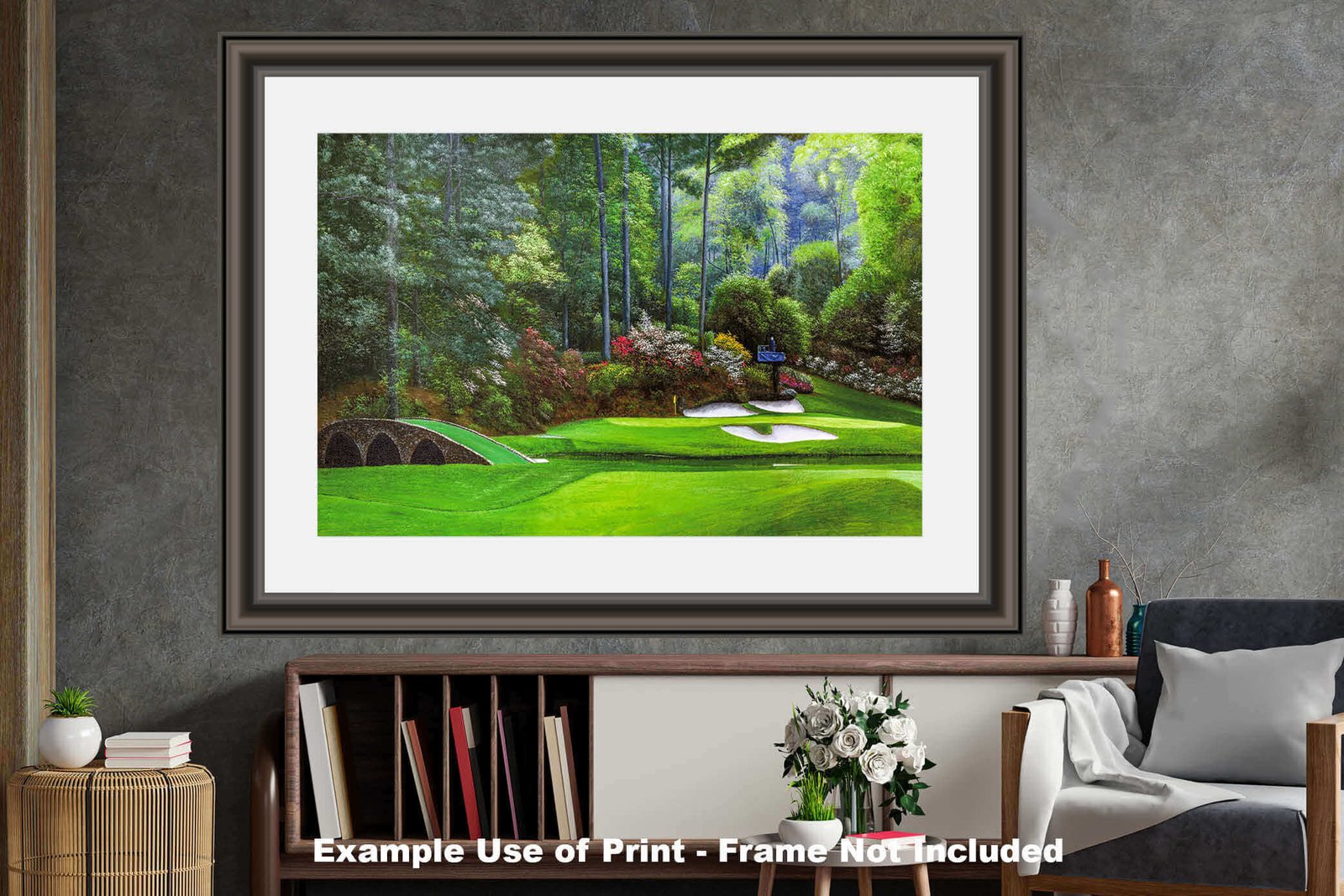 Augusta National Golf Club Masters wall art art on wall Hole 12 painting print PGA Golden Bell canvas prints Masters ANGC12RiOil04 27