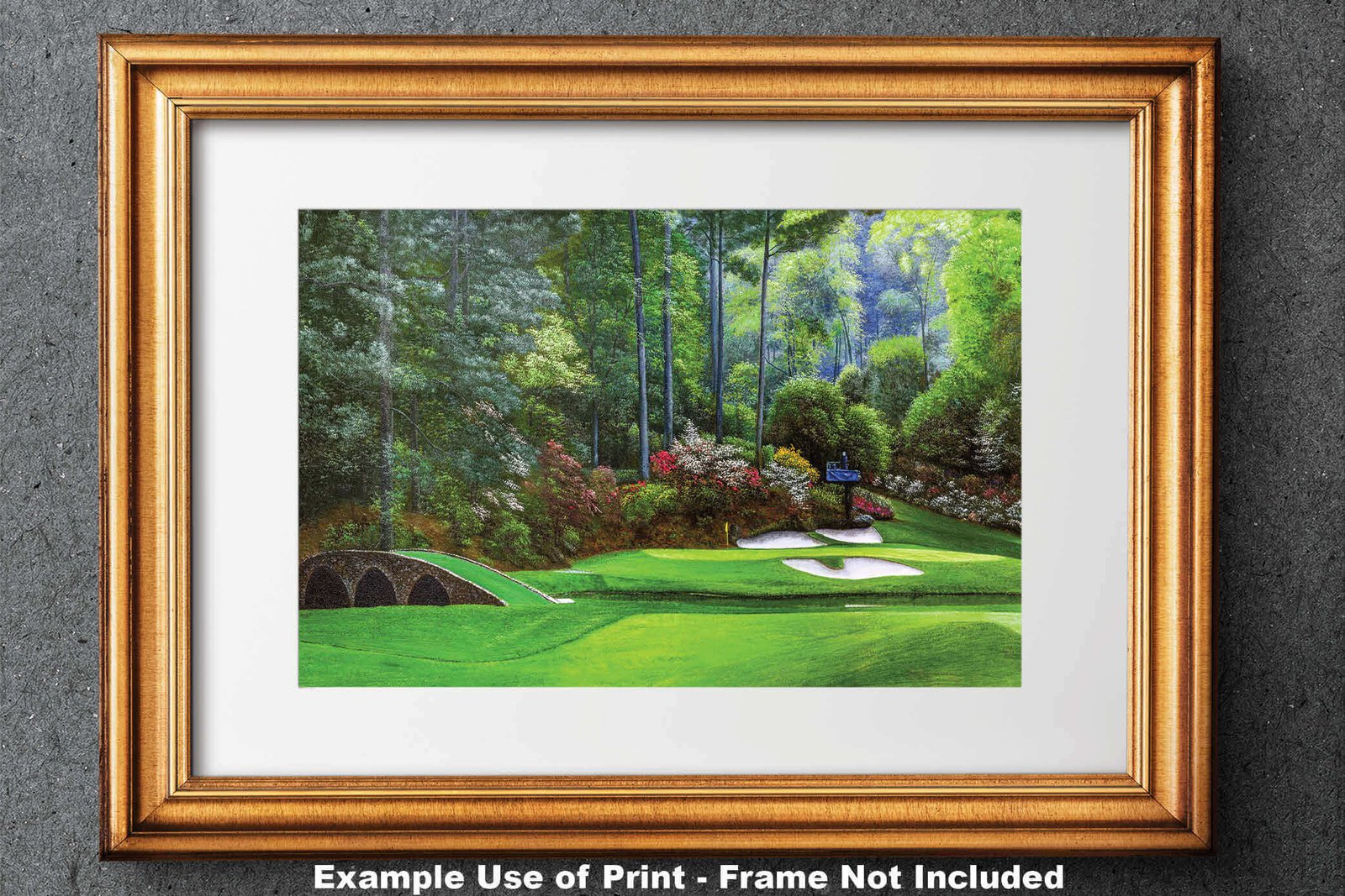 Augusta National Golf Club Masters wall art art on wall Hole 12 painting print PGA Golden Bell canvas prints Masters ANGC12RiOil04 28