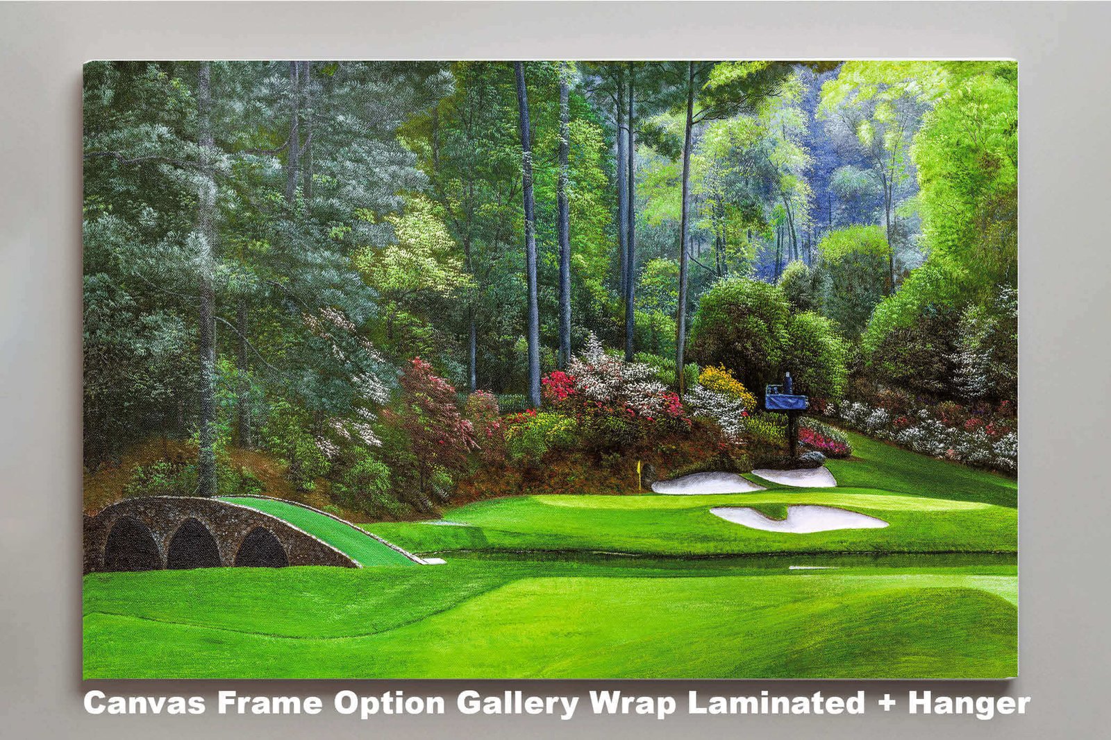 Augusta National Golf Club Masters wall art art on wall Hole 12 painting print PGA Golden Bell canvas prints Masters ANGC12RiOil04 3