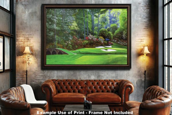 Augusta National Golf Club Masters wall art art on wall Hole 12 painting print PGA Golden Bell canvas prints Masters ANGC12RiOil04 5