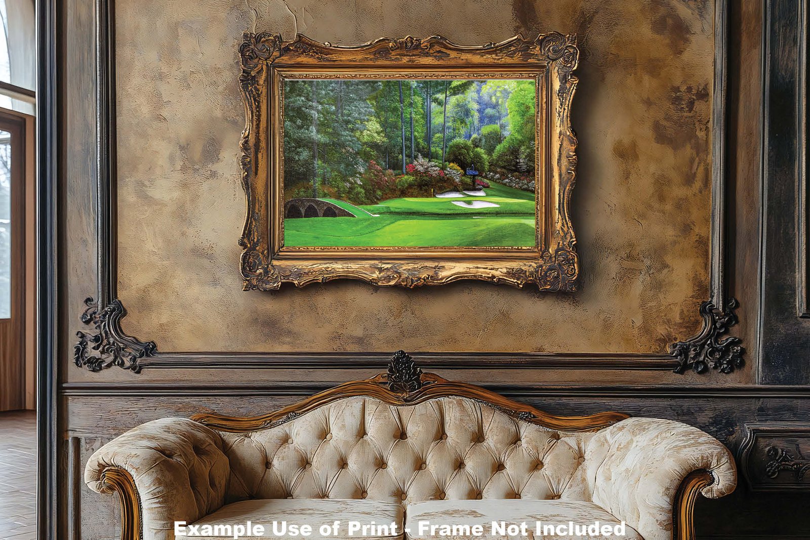 Augusta National Golf Club Masters wall art art on wall Hole 12 painting print PGA Golden Bell canvas prints Masters ANGC12RiOil04 7