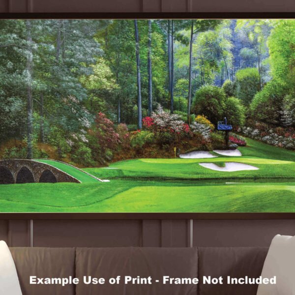 Augusta National Golf Club Masters wall art art on wall Hole 12 painting print PGA Golden Bell canvas prints Masters ANGC12RiOil04 9