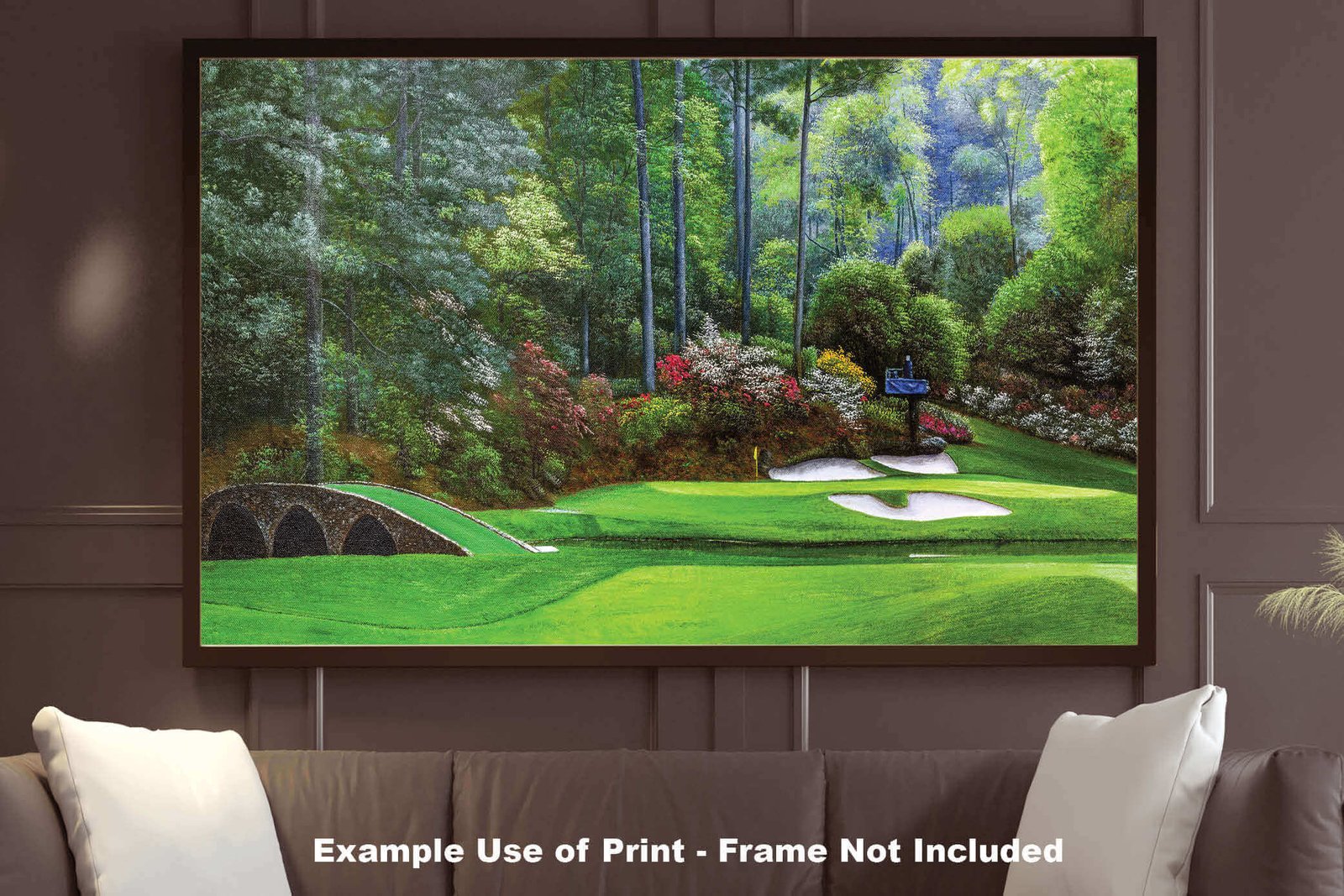 Augusta National Golf Club Masters wall art art on wall Hole 12 painting print PGA Golden Bell canvas prints Masters ANGC12RiOil04 9