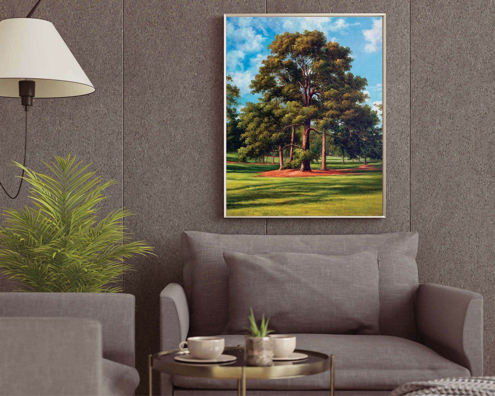 Augusta National Golf Club PGA painting print artwork pic Course Eisenhower Tree poster Masters ANGC10EsnhrTrRiOil RichimageArt.com 18