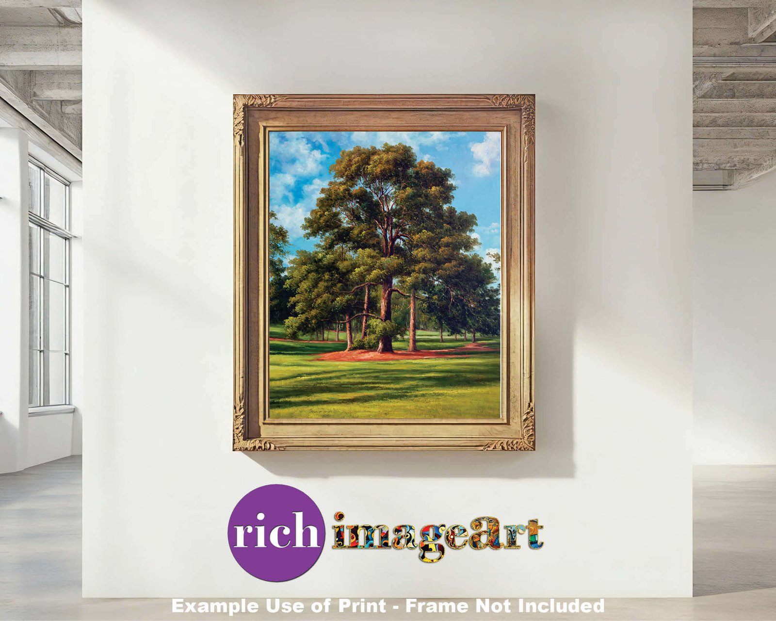 Augusta National Golf Club PGA painting print artwork pic Course Eisenhower Tree poster Masters ANGC10EsnhrTrRiOil RichimageArt.com 2