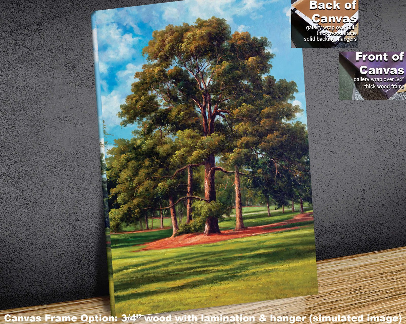 Augusta National Golf Club PGA painting print artwork pic Course Eisenhower Tree poster Masters ANGC10EsnhrTrRiOil RichimageArt.com 3