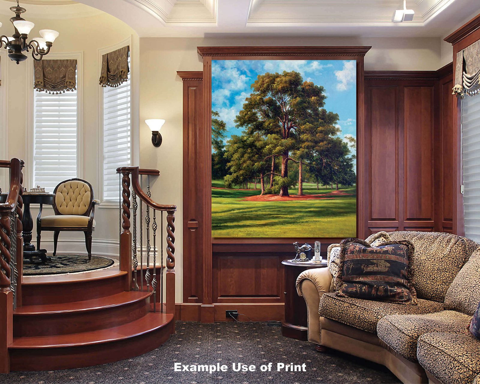 Augusta National Golf Club PGA painting print artwork pic Course Eisenhower Tree poster Masters ANGC10EsnhrTrRiOil RichimageArt.com 8