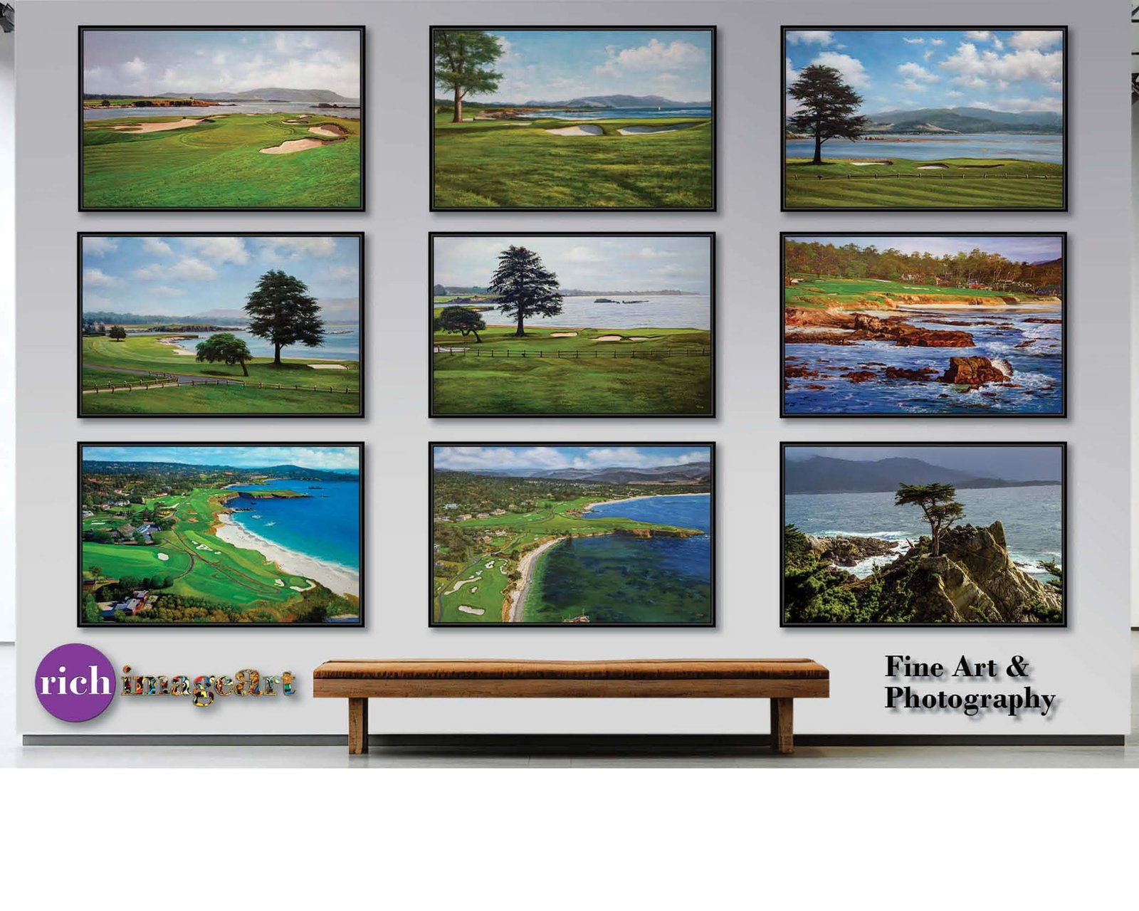 Augusta National Golf Club Redbud Hole 16 Clubhouse Club House pic Golden Bell Hole 12 poster Golf painting print artwork ANGC4combo 24