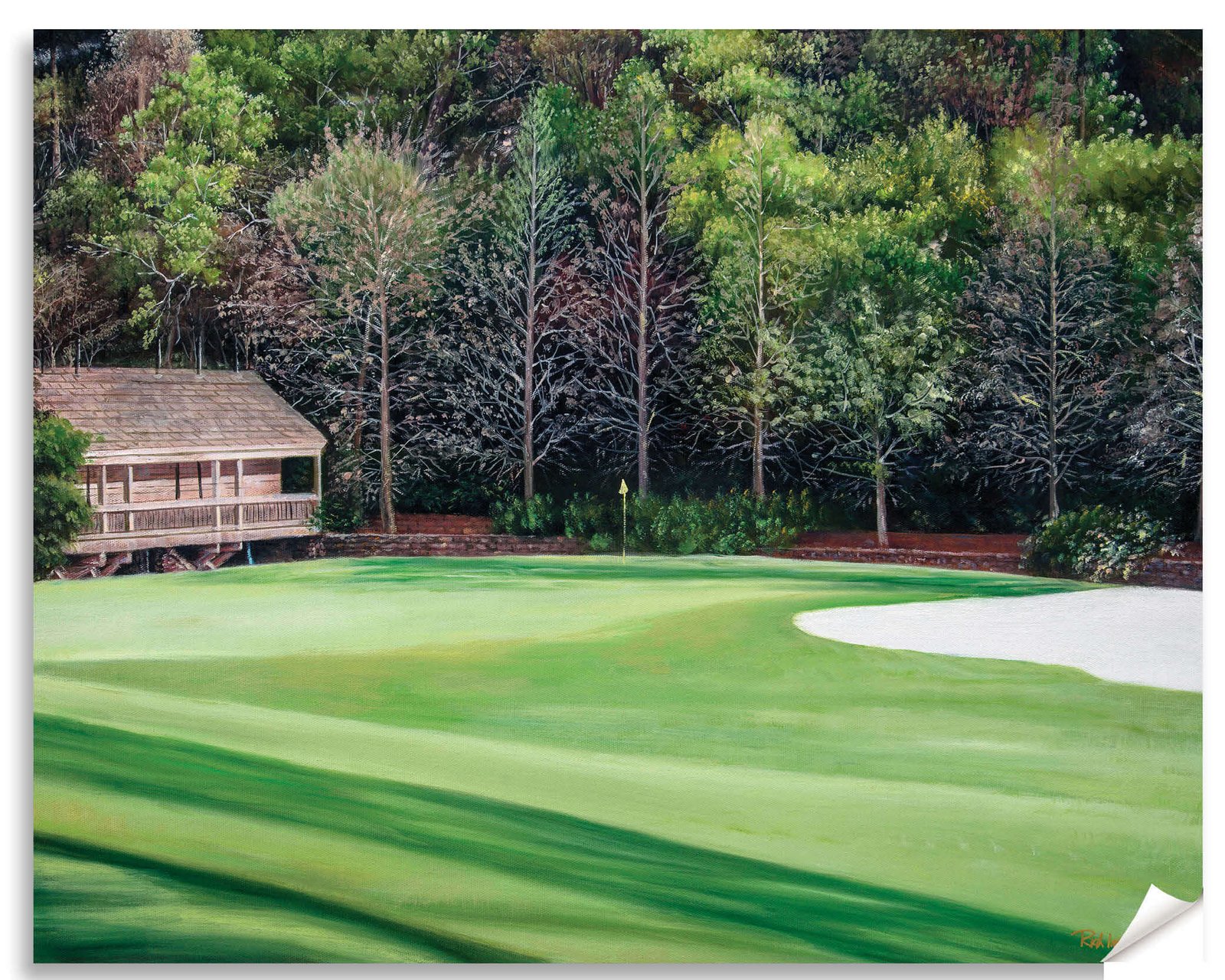 Augusta National Golf Club art on wall wall art wall decor the Masters of Augusta Golden Bell Hole 12 Clubhouse Club House Redbud Hole 16 canvas prints 2ANGC4 13